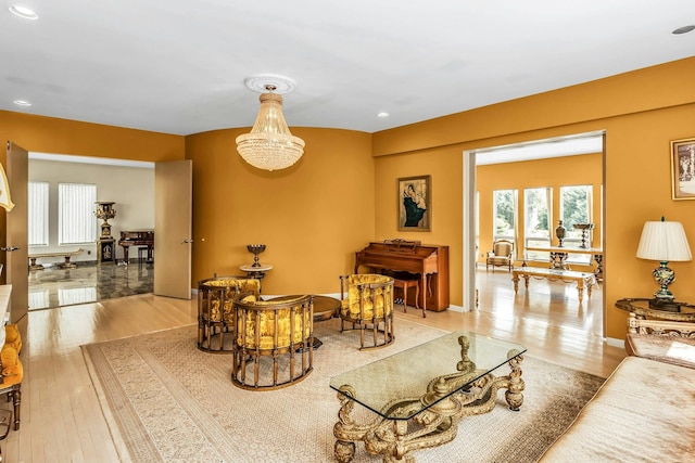 9 Dock Ln, Kings Point, NY 11024 - living area with wood finished floors, recessed lighting, and baseboards