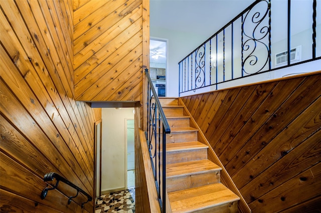 view of stairs