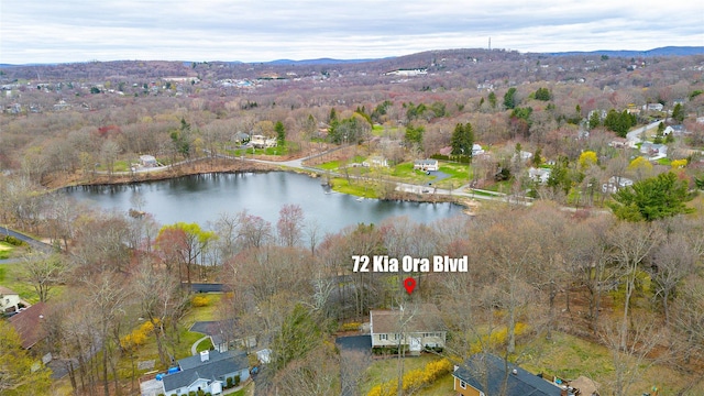 72 Kia Ora Blvd, Mahopac, NY 10541 - drone / aerial view with a water and mountain view