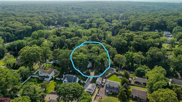 46 Satinwood Rd, Rocky Point, NY 11778 - drone / aerial view of a heavily wooded area