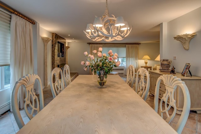 21629 28th Ave, Bayside, NY 11360 - dining space featuring an inviting chandelier