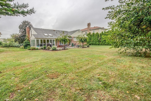 21629 28th Ave, Bayside, NY 11360 - view of yard featuring a patio and a sunroom