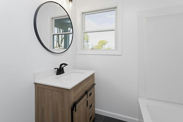 21 Kent Rd, Hopewell Junction, NY 12533 - bathroom featuring tile patterned floors, vanity, and baseboards