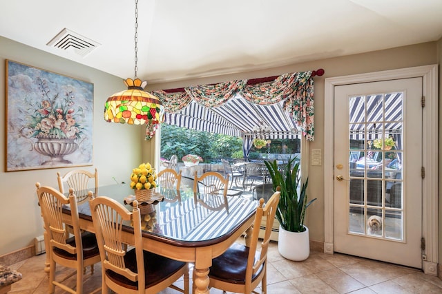 28 Stepping Stone Cres, Dix Hills, NY 11746 - dining area with light tile patterned floors and baseboards
