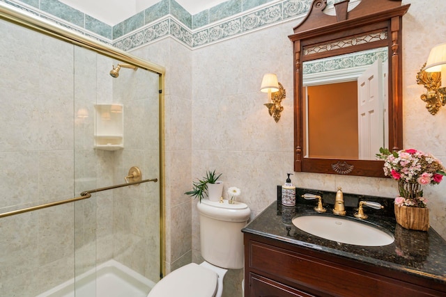 28 Stepping Stone Cres, Dix Hills, NY 11746 - bathroom featuring vanity, toilet, and a stall shower