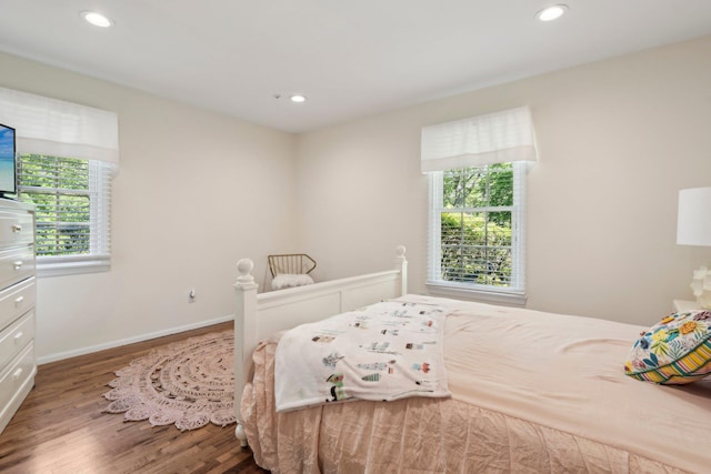 28 Stepping Stone Cres, Dix Hills, NY 11746 - bedroom with multiple windows, wood finished floors, recessed lighting, and baseboards