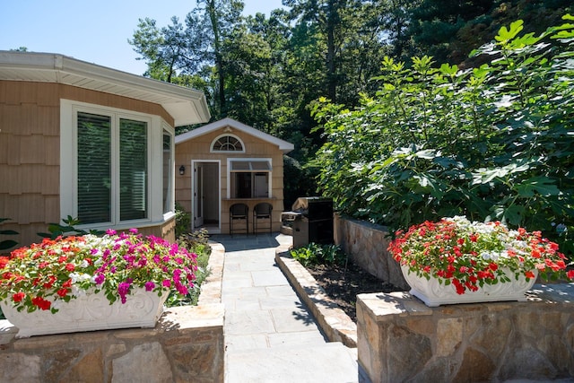28 Stepping Stone Cres, Dix Hills, NY 11746 - view of patio / terrace with an outdoor structure