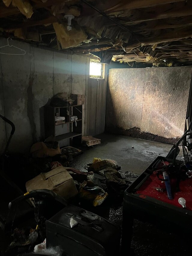 view of basement