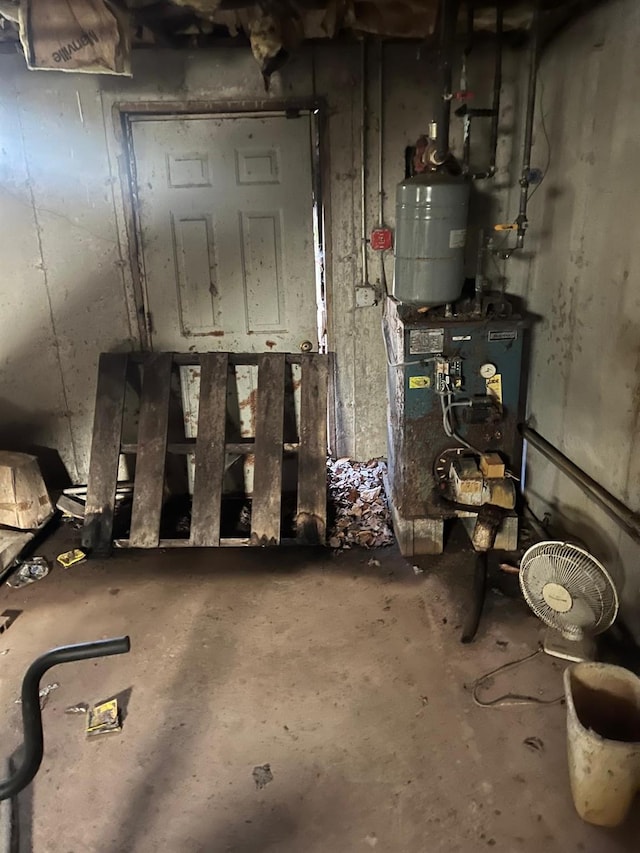 interior space with a heating unit