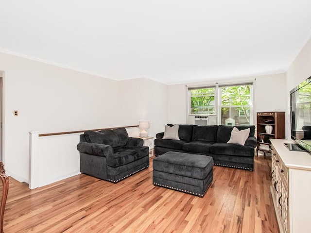 77 Hilltop Acres Unit 77, Yonkers, NY 10704 - living room with crown molding and light wood-style flooring