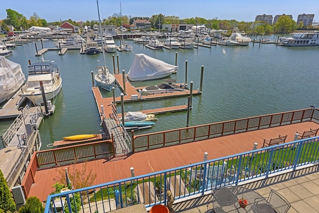 18 Shady Glen Ct Unit 302, New Rochelle, NY 10805 - dock area featuring a water view