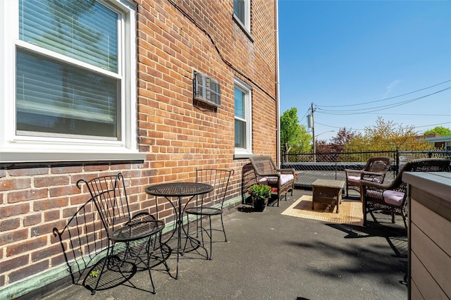view of patio with outdoor lounge area