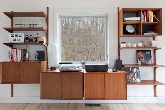 21 Private Way, Garrison, NY 10524 - home office featuring a healthy amount of sunlight, light wood-style floors, and visible vents