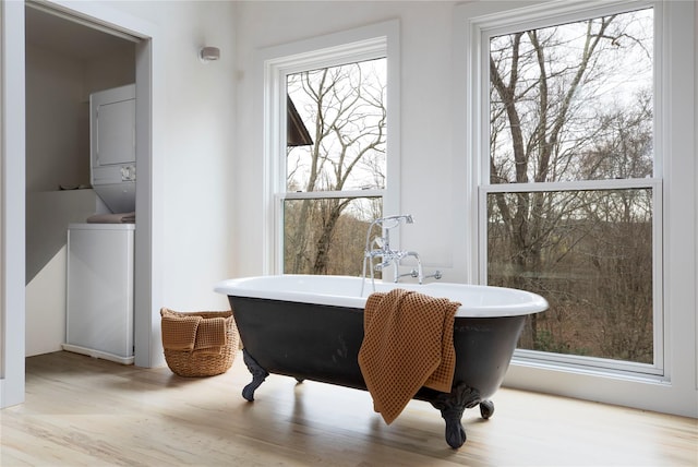 21 Private Way, Garrison, NY 10524 - dining room featuring wood finished floors, plenty of natural light, and stacked washer / drying machine