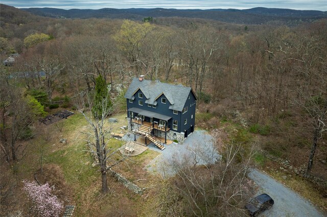 21 Private Way, Garrison, NY 10524 - drone / aerial view featuring a forest view
