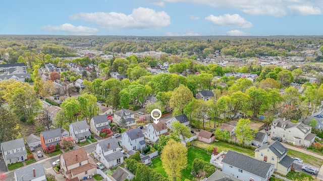 aerial view featuring a residential view