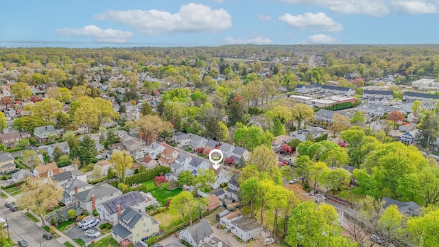 aerial view featuring a residential view