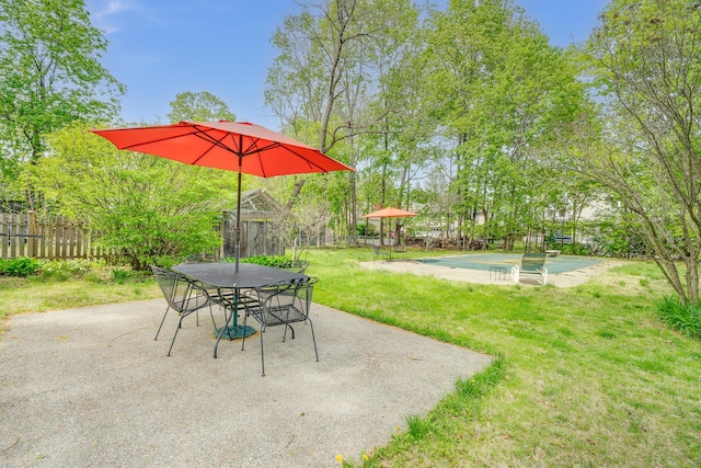 64 Paulding Ave, Cold Spring, NY 10516 - view of patio with fence and outdoor dining area