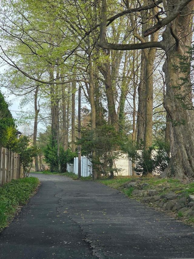 view of road