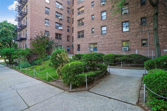 view of property with cooling unit