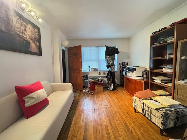 67-07 Fresh Meadow Ln, Fresh Meadows, NY 11365 - living area featuring ornamental molding and hardwood / wood-style floors