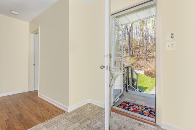 entrance foyer with baseboards