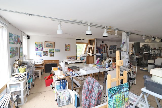 misc room featuring concrete flooring