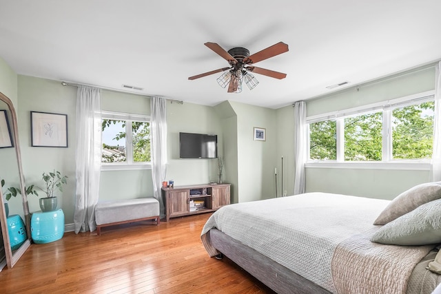 126 Lincoln Ave E, West Harrison, NY 10604 - bedroom featuring visible vents, multiple windows, and light wood-style flooring