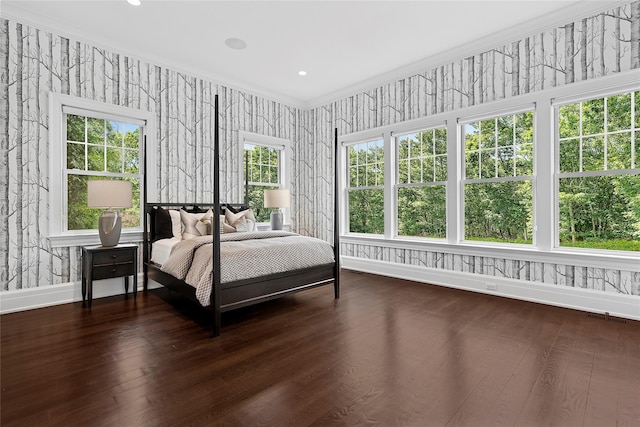 471 Middle Line Hwy, Sag Harbor, NY 11963 - bedroom featuring wood finished floors and crown molding