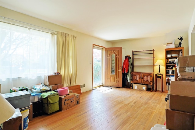 interior space with light wood-style floors