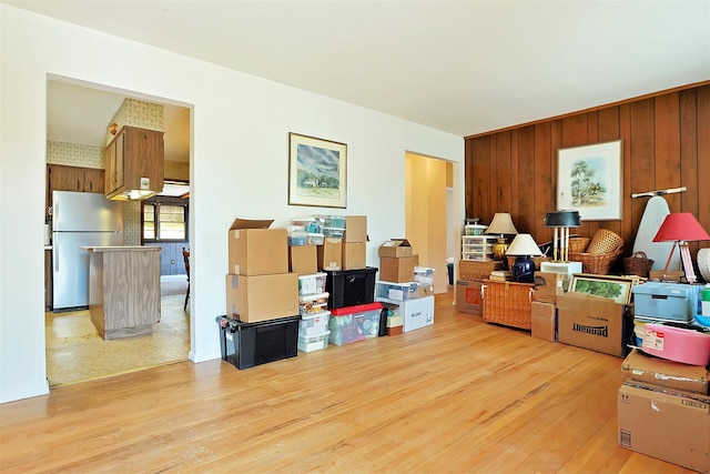 view of storage area