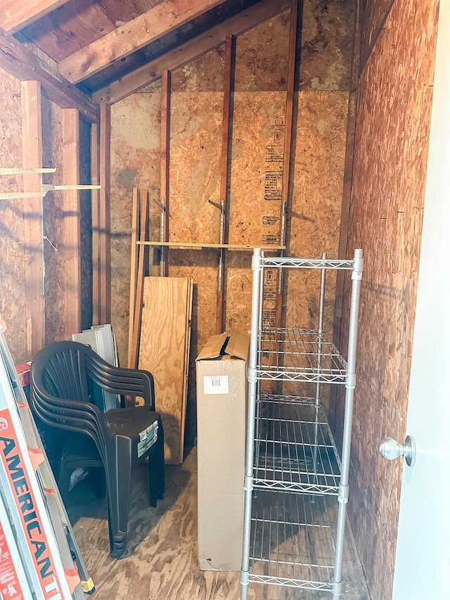 view of storage room