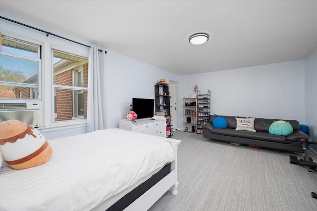 10 Bryant Cres Unit 2A, White Plains, NY 10605 - bedroom with cooling unit and light carpet