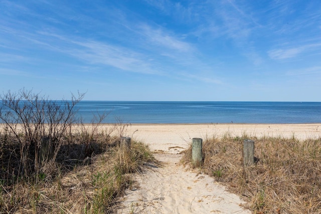 water view featuring a view of the beach