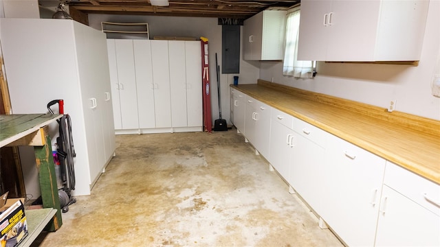 garage featuring electric panel