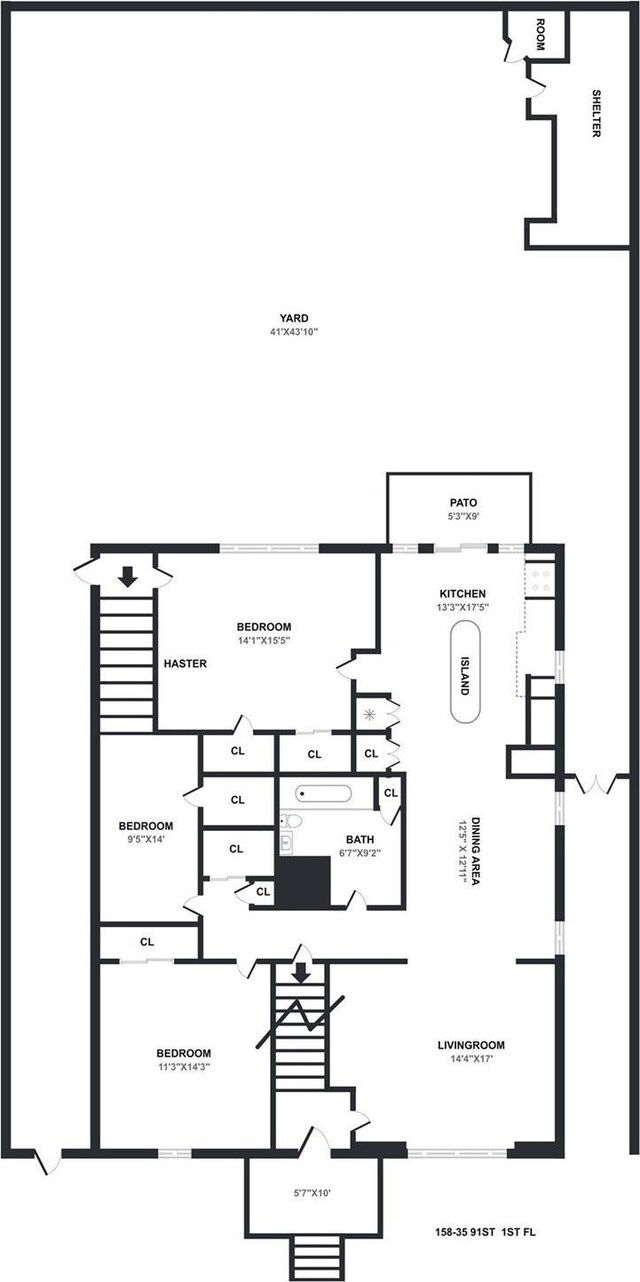158-35 91st St, Howard Beach, NY 11414 - floor plan