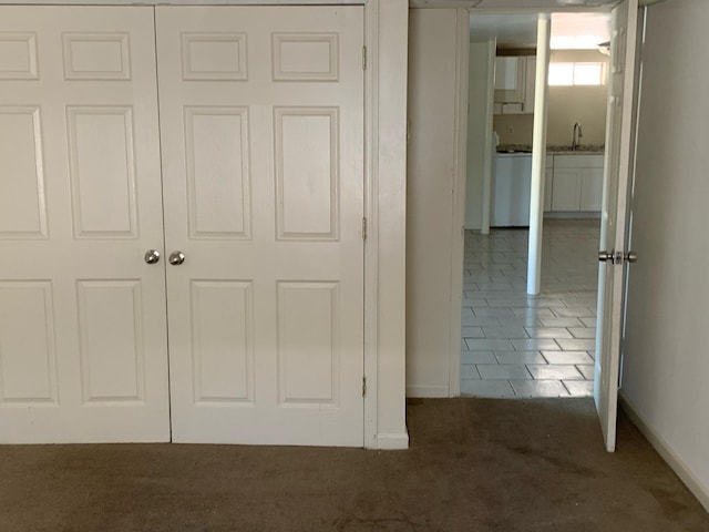 closet featuring a sink