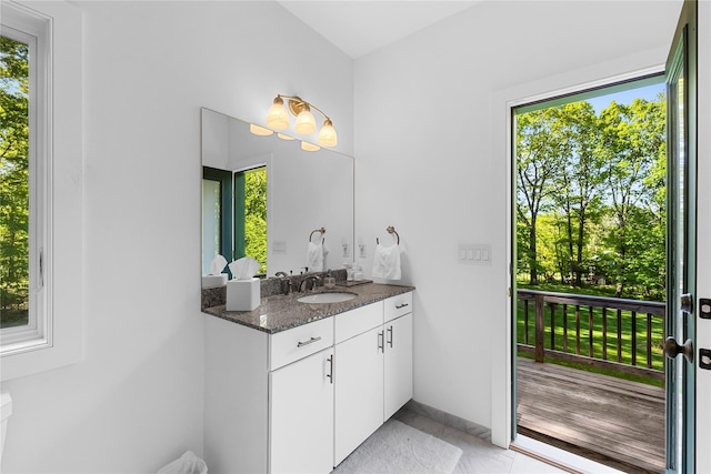 240 Brady Rd, Warwick, NY 10990 - bathroom with vanity and baseboards