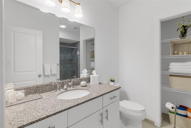 240 Brady Rd, Warwick, NY 10990 - full bath featuring vanity, a stall shower, and toilet