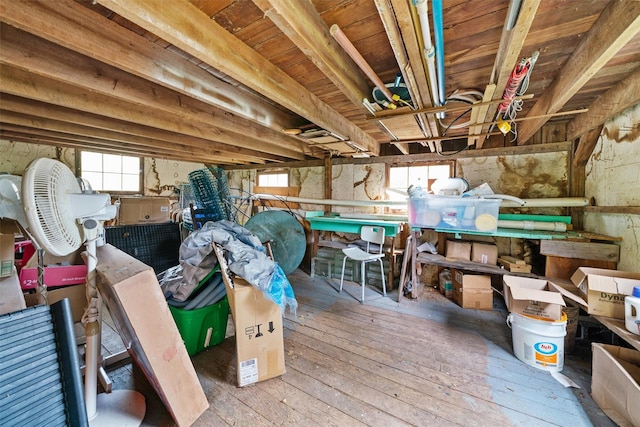 view of storage room