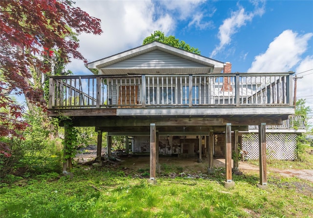 1603 Goshen Tpke, Middletown, NY 10941 - back of house featuring a wooden deck