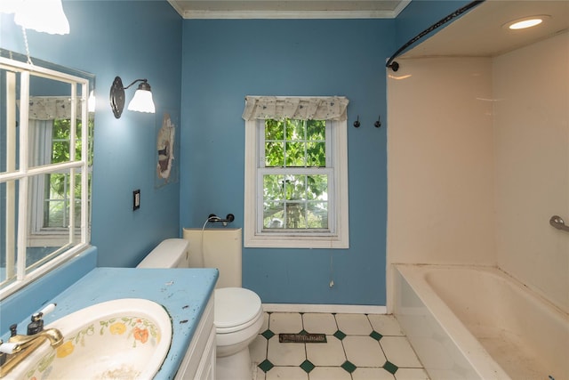 1603 Goshen Tpke, Middletown, NY 10941 - bathroom featuring toilet, vanity, and baseboards