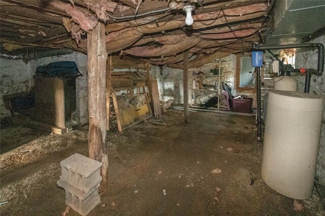 1603 Goshen Tpke, Middletown, NY 10941 - unfinished basement with a water softener