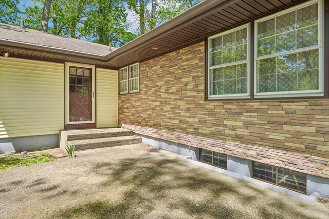 54 Cedar St, Stony Brook, NY 11790 - property entrance with brick siding