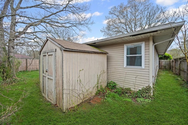 133 Parkwood Dr, Shirley, NY 11967 - view of shed featuring a fenced backyard