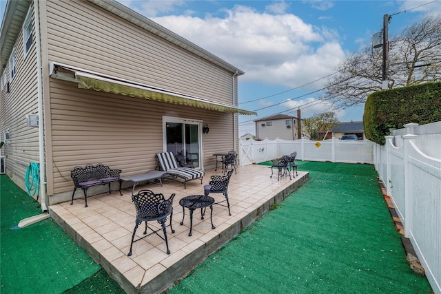 68 Lincoln Ave, Island Park, NY 11558 - view of patio with a fenced backyard