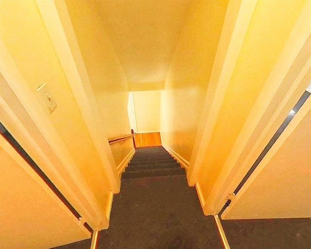 view of stairway