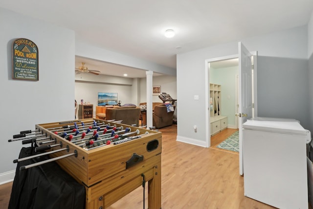 27 Lindbergh Ln, New City, NY 10956 - recreation room with baseboards and light wood-type flooring