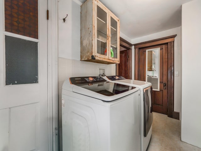 31 Highland Ave, Otisville, NY 10963 - laundry room with washing machine and dryer and cabinet space