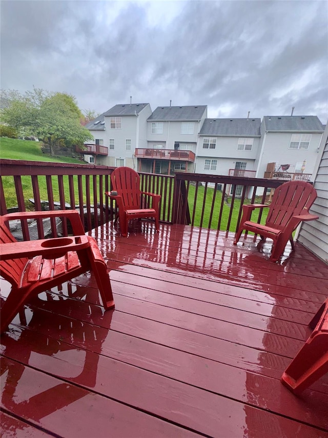 5 Fox Meadow Dr, Woodbury, NY 10930 - deck featuring a lawn and a residential view